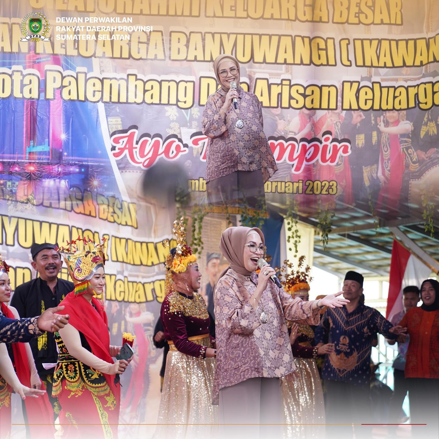 Ketua DPRD Sumsel Anita Noeringhati Hadiri Silaturahmi dan Harlah Ikawangi