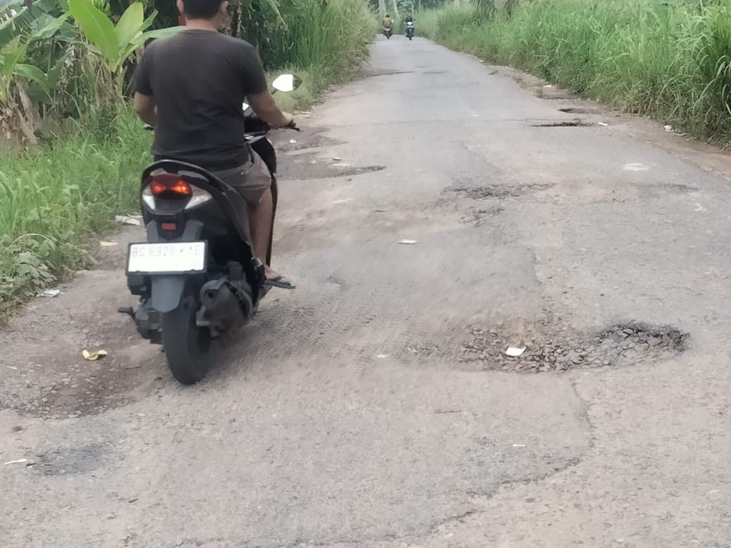 Terkait Rusaknya Ruas Jalan Sukadamai- Pedamaran, Wilindra Bersama Fraksi PDI Perjuangan Akan Lakukan Perbaikan