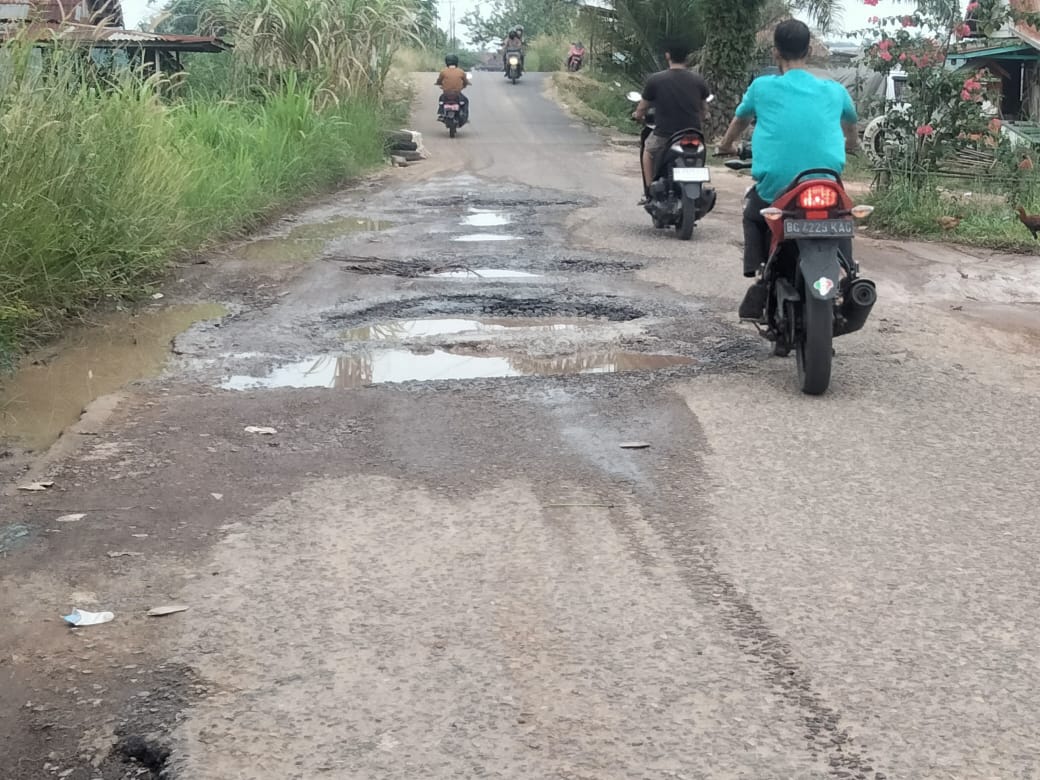 Terkait Rusaknya Ruas Jalan Sukadamai- Pedamaran, Wilindra Bersama Fraksi PDI Perjuangan Akan Lakukan Perbaikan