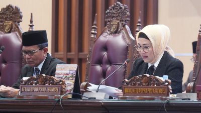 Ketua DPRD Sumsel Melantik Nurmala Dewi sebagai Dewan PAW mengantikan Muhamad Yaser, S