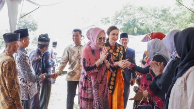 Ketua DPRD Sumsel, RA Anita Noeringhati Menghadiri Resepsi Pernikahan ‘Sely Andriyani dan Deden Firmansyah