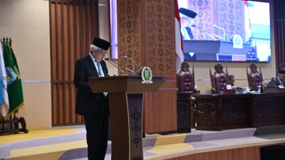 Fraksi-fraksi DPRD Sumsel Menerima Jawaban Gubernur Atas Pandangan Fraksi Terhadap Raperda APBD Sumsel Tahun Anggaran 2024.