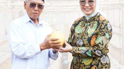 Ketua DPRD Sumsel, RA Anita Noeringhati Hadiri Penanaman Pohon Melon Inthanon
